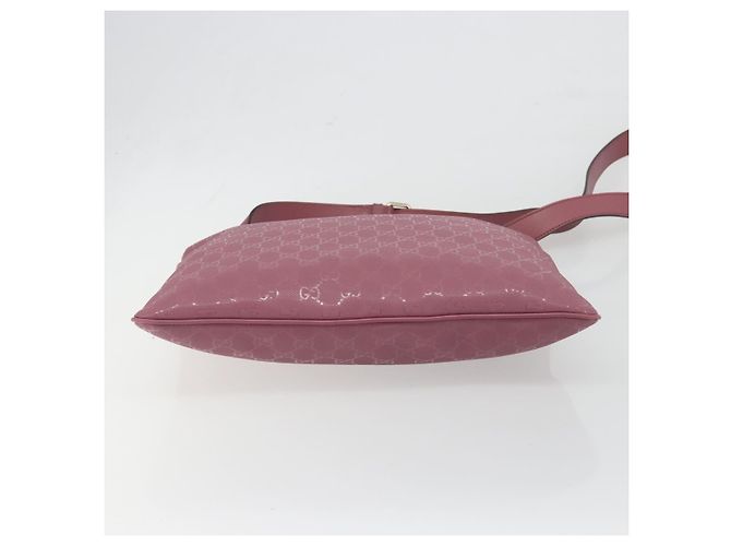 Borsa a tracolla GUCCI GG Implementation PVC Pelle Viola Oro 201446 Auth 198663A Porpora - vista 9