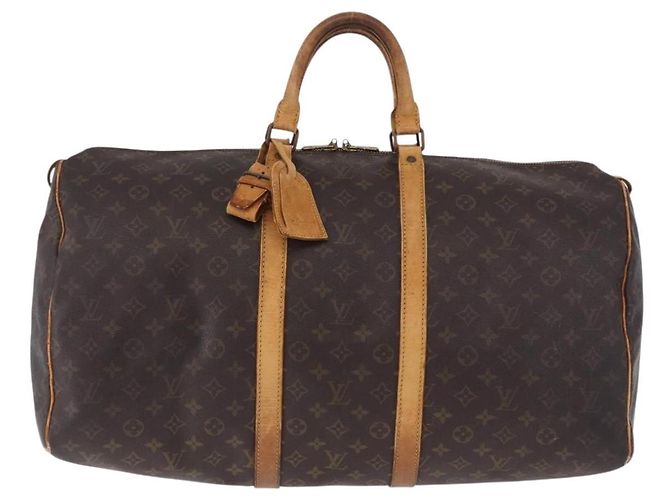 LOUIS VUITTON Monogram Keepall 55 Boston Bag M41424 LV Auth 196206 Monogramma - vista 13