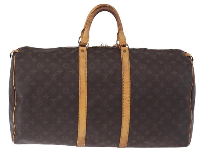 LOUIS VUITTON Monogram Keepall 55 Boston Bag M41424 LV Auth 196206 Monogramma - vista 2