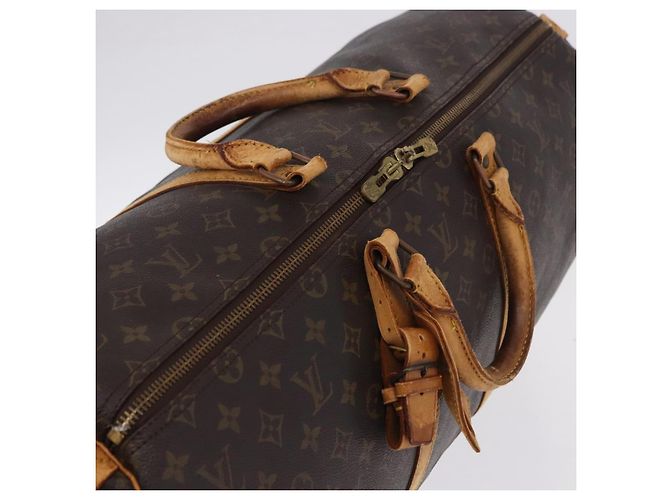 LOUIS VUITTON Monogram Keepall 55 Boston Bag M41424 LV Auth 196206 Monogramma - vista 7