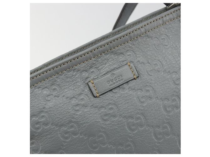 Borsa a tracolla GUCCI Guccissima GG Canvas Pelle Grigio Oro 201538 Auth 198273A Marrone D'oro - vista 14
