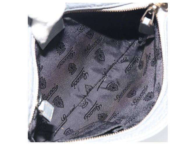 Borsa a tracolla GUCCI Guccissima GG Canvas Pelle Grigio Oro 201538 Auth 198273A Marrone D'oro - vista 17