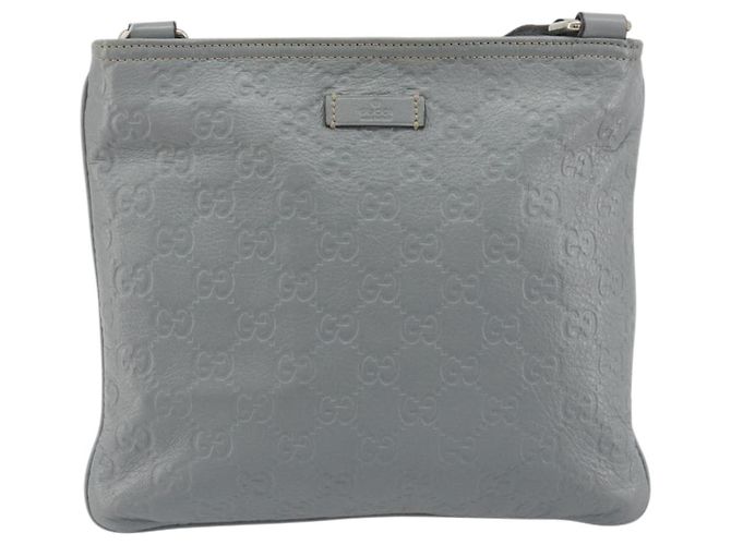 Borsa a tracolla GUCCI Guccissima GG Canvas Pelle Grigio Oro 201538 Auth 198273A Marrone D'oro - vista 2