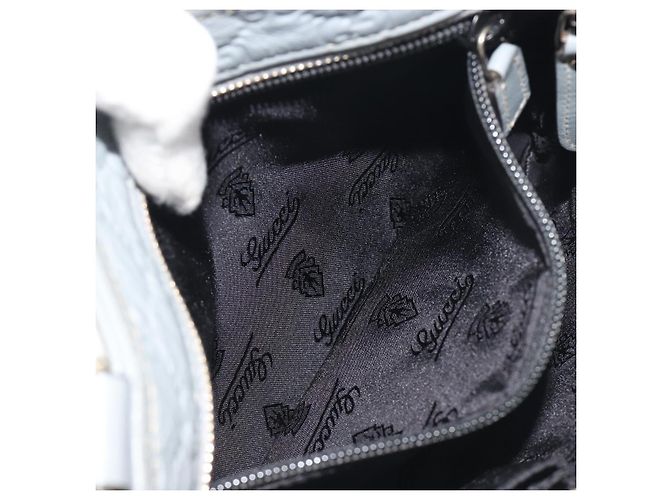 Borsa a tracolla GUCCI Guccissima GG Canvas Pelle Grigio Oro 201538 Auth 198273A Marrone D'oro - vista 21