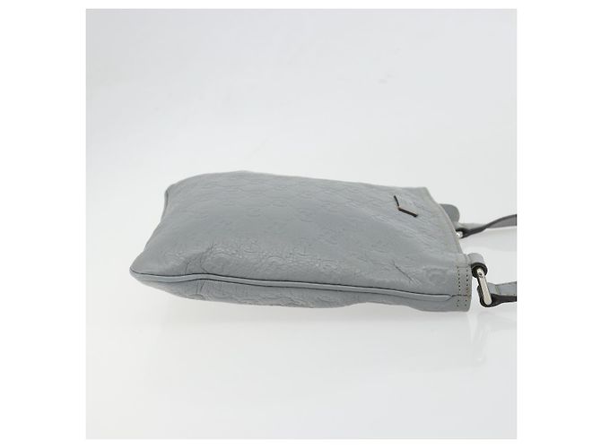 Borsa a tracolla GUCCI Guccissima GG Canvas Pelle Grigio Oro 201538 Auth 198273A Marrone D'oro - vista 4