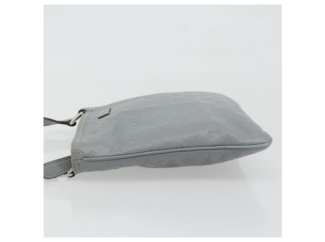 Borsa a tracolla GUCCI Guccissima GG Canvas Pelle Grigio Oro 201538 Auth 198273A Marrone D'oro - vista 5