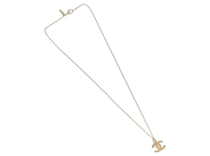 Collana CHANEL COCO Mark metallo tono oro CC Auth 198855V - vista 2