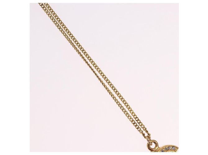 Collana CHANEL COCO Mark metallo tono oro CC Auth 198855V - vista 4