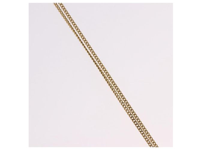 Collana CHANEL COCO Mark metallo tono oro CC Auth 198855V - vista 5