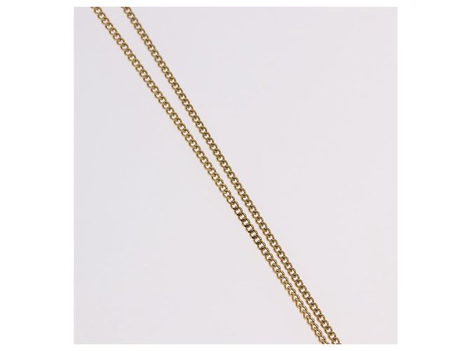 Collana CHANEL COCO Mark metallo tono oro CC Auth 198855V - vista 6