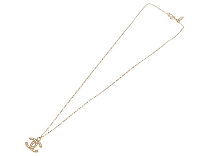 Collana CHANEL COCO Mark metallo tono oro CC Auth 198855V - vista 8