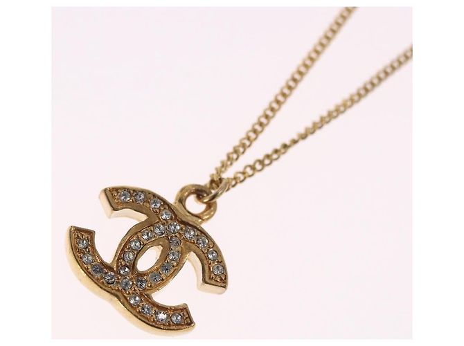 Collana CHANEL COCO Mark metallo tono oro CC Auth 198855V - vista 9