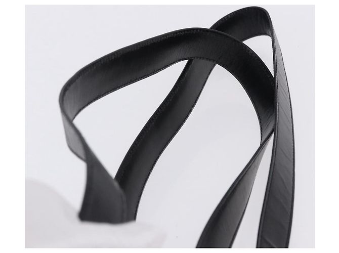 Céline Borsa a spalla CELINE in pelle nera e oro Auth 197483A Nero D'oro - vista 8