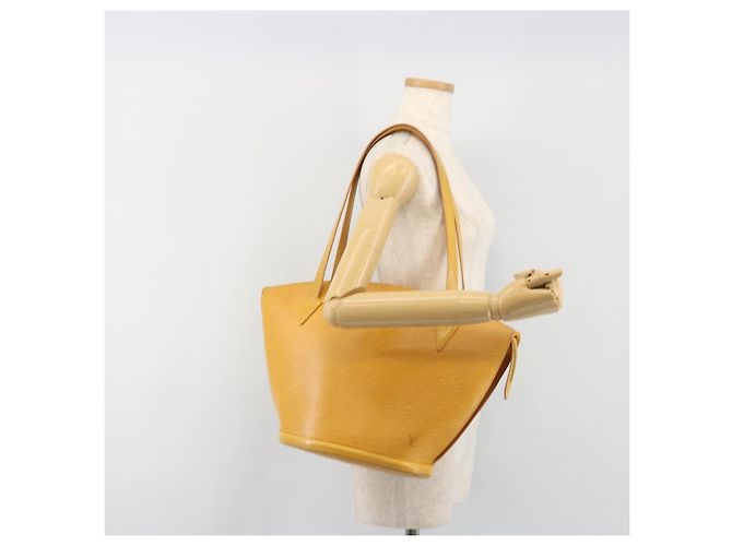Bolso Shopping LOUIS VUITTON Epi Saint Jacques Yellow M52269 LV Auth ka5781 Amarillo - vista 26