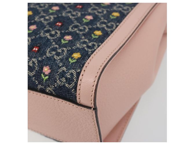 Borsa GUCCI GG Marmont Ofidia Denim 2way Blue 547551 Auth BA14795M - vista 13