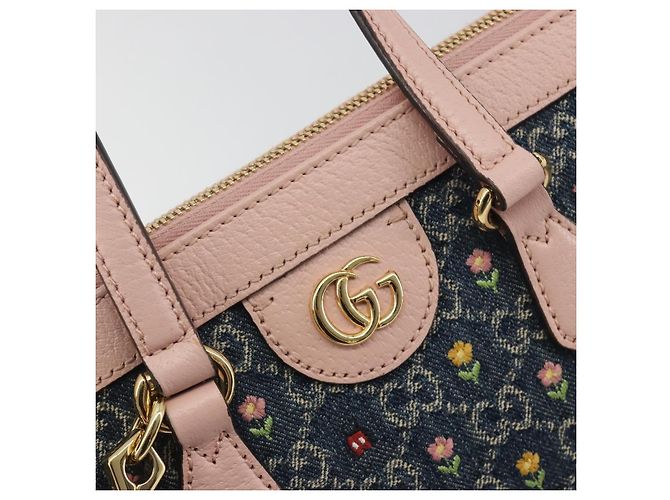 Borsa GUCCI GG Marmont Ofidia Denim 2way Blue 547551 Auth BA14795M - vista 17
