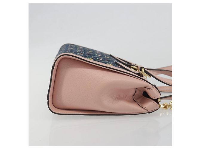 Borsa GUCCI GG Marmont Ofidia Denim 2way Blue 547551 Auth BA14795M - vista 4