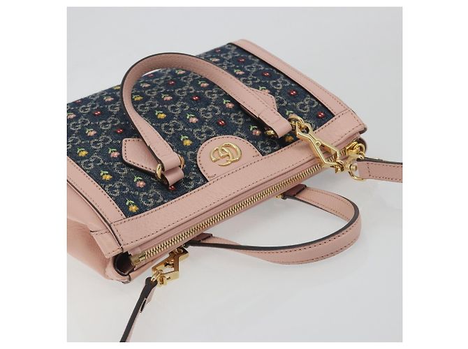 Borsa GUCCI GG Marmont Ofidia Denim 2way Blue 547551 Auth BA14795M - vista 6