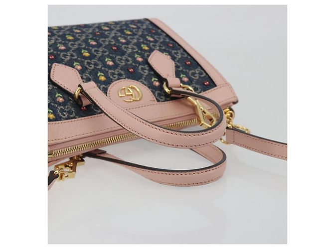 Borsa GUCCI GG Marmont Ofidia Denim 2way Blue 547551 Auth BA14795M - vista 7