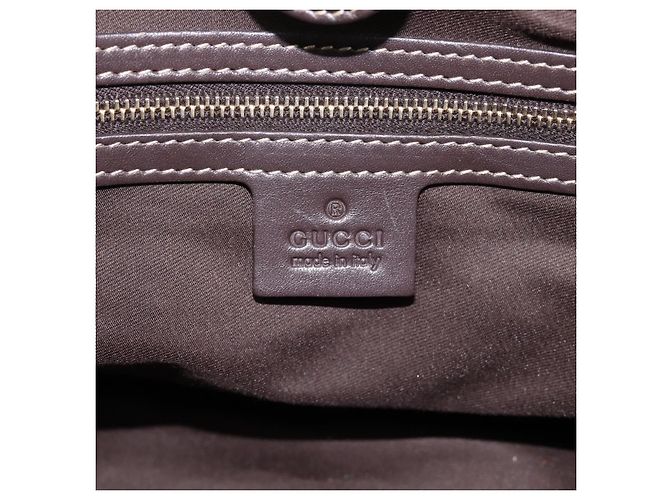 Borsa GUCCI GG Canvas GG crystal Coated Canvas Beige Gold 223964 Auth 197056 D'oro - vista 16
