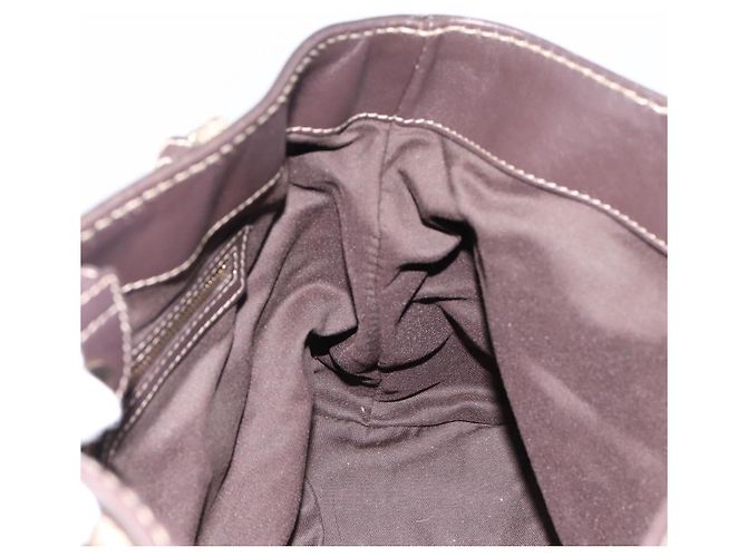 Borsa GUCCI GG Canvas GG crystal Coated Canvas Beige Gold 223964 Auth 197056 D'oro - vista 18
