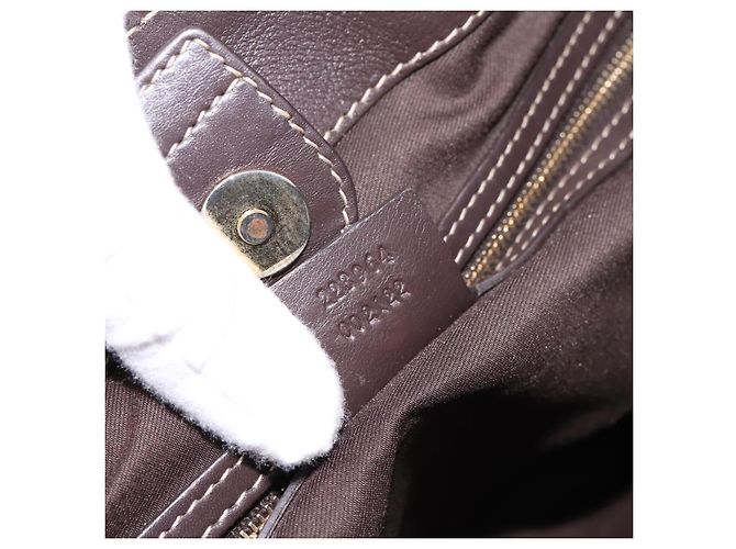 Borsa GUCCI GG Canvas GG crystal Coated Canvas Beige Gold 223964 Auth 197056 D'oro - vista 22