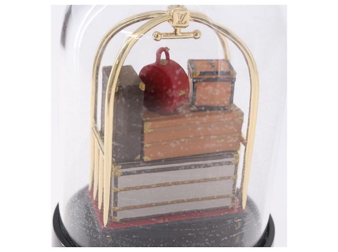 LOUIS VUITTON Trunk Snow Globe Glass Clear LV Auth 196935A - view 10