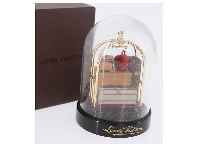 LOUIS VUITTON Trunk Snow Globe Glass Clear LV Auth 196935A - view 11