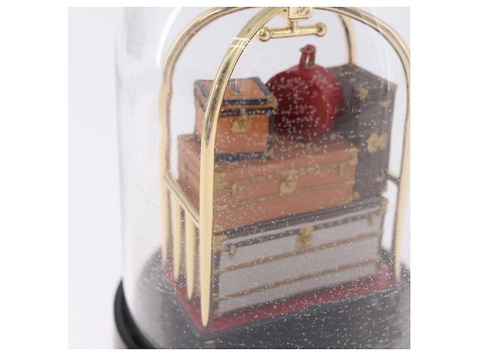 LOUIS VUITTON Trunk Snow Globe Glass Clear LV Auth 196935A - view 8