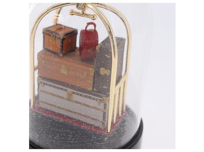 LOUIS VUITTON Trunk Snow Globe Glass Clear LV Auth 196935A - view 9