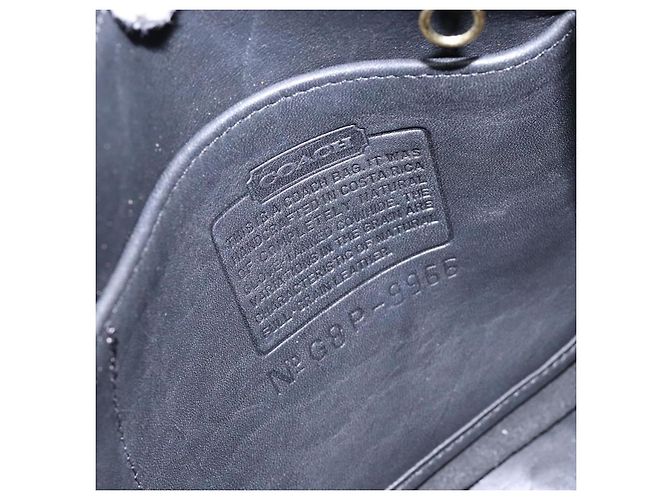 Borsa a tracolla Coach in pelle nera e oro Auth am8902 Nero D'oro - Ansicht 12