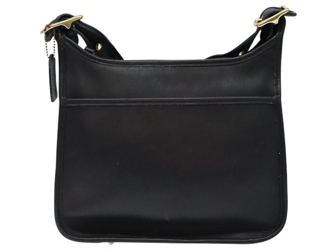 Borsa a tracolla Coach in pelle nera e oro Auth am8902 Nero D'oro - Ansicht 13