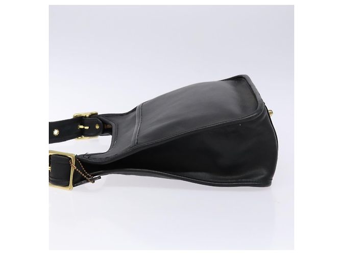 Borsa a tracolla Coach in pelle nera e oro Auth am8902 Nero D'oro - Ansicht 4