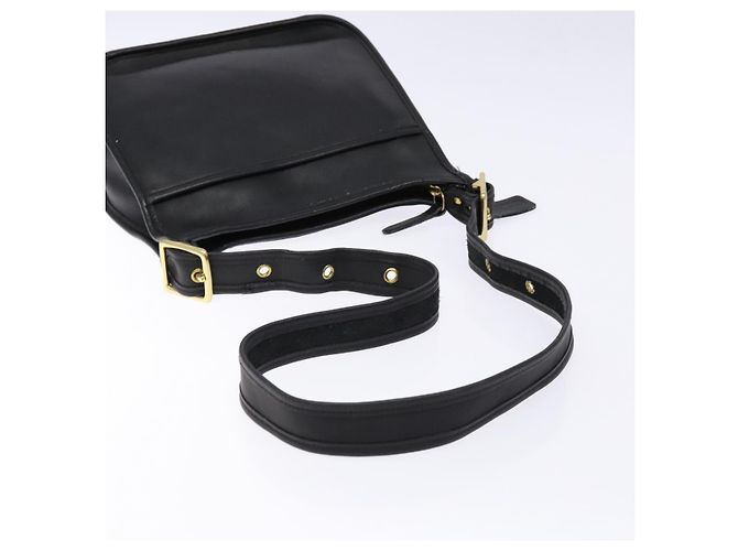 Borsa a tracolla Coach in pelle nera e oro Auth am8902 Nero D'oro - Ansicht 7