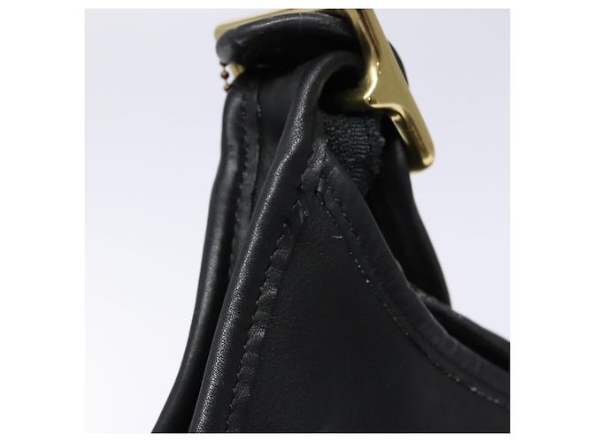 Borsa a tracolla Coach in pelle nera e oro Auth am8902 Nero D'oro - Ansicht 8