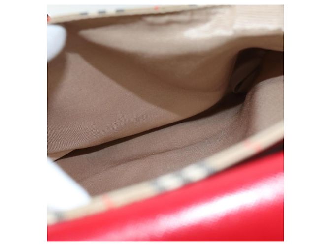 Borsa Tote Burberrys Nova Check Canvas Auth 75666 Beige D'oro - vista 19