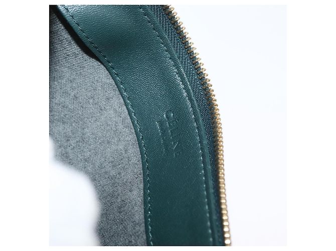 Céline Borsa a tracolla CELINE Trio in pelle verde e oro Auth 177008A D'oro - vista 16