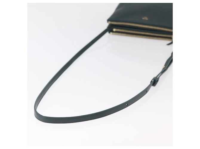 Céline Borsa a tracolla CELINE Trio in pelle verde e oro Auth 177008A D'oro - vista 7