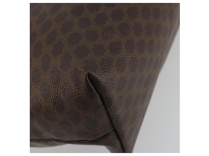 Céline Borsa a tracolla CELINE Macadam Canvas PVC Leather Brown Gold Auth 196695A Marrone D'oro - vista 13