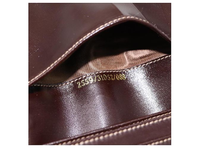 Cartera bifold FENDI Zucca Canvas Negro Marrón Auth 196628V Castaño - vista 11