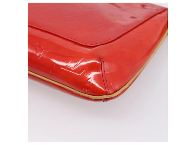 LOUIS VUITTON Monogram Vernis Thompson Street Bag Red Rouge M91094 Auth 197460 Rosso - vista 17