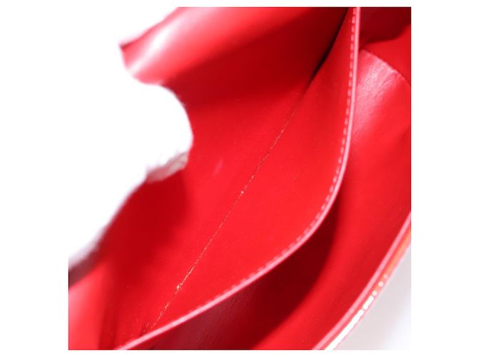 LOUIS VUITTON Monogram Vernis Thompson Street Bag Red Rouge M91094 Auth 197460 Rosso - vista 23