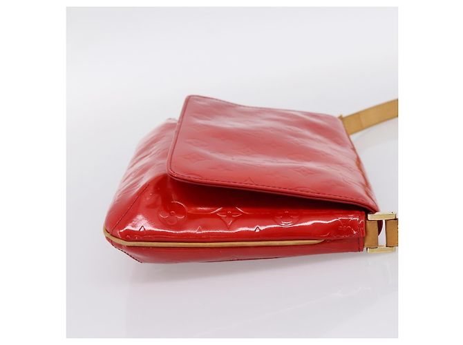 LOUIS VUITTON Monogram Vernis Thompson Street Bag Red Rouge M91094 Auth 197460 Rosso - vista 4