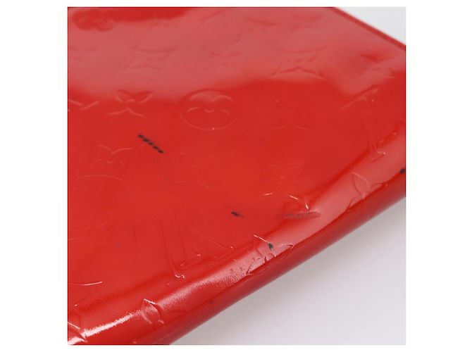 LOUIS VUITTON Monogram Vernis Thompson Street Bag Red Rouge M91094 Auth 197460 Rosso - vista 7