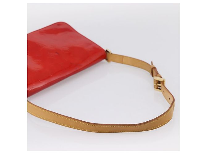 LOUIS VUITTON Monogram Vernis Thompson Street Bag Red Rouge M91094 Auth 197460 Rosso - vista 8