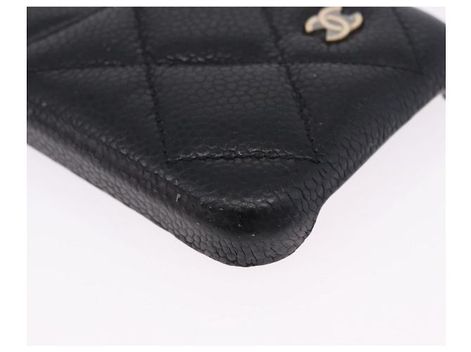 Capa iPhone11 CHANEL em couro Caviar Preto CC Auth BA15247V - vista 8