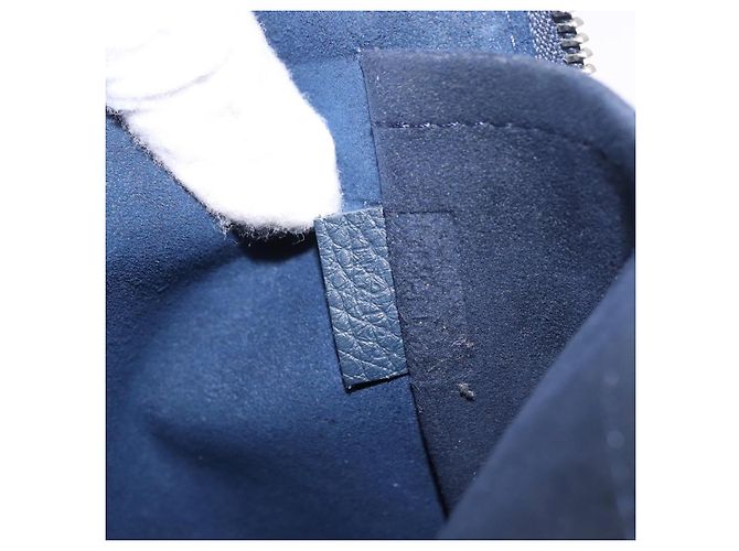 LOUIS VUITTON Borsa Pochette Jules GM Pelle Taurillon Navy M68235 Auth 196665A Blu navy - vista 12