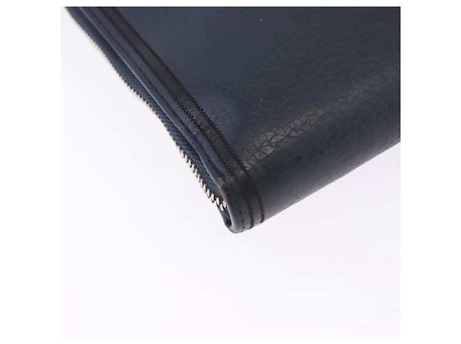 LOUIS VUITTON Borsa Pochette Jules GM Pelle Taurillon Navy M68235 Auth 196665A Blu navy - vista 15