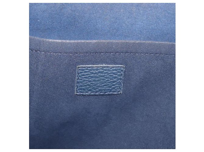 LOUIS VUITTON Borsa Pochette Jules GM Pelle Taurillon Navy M68235 Auth 196665A Blu navy - vista 17