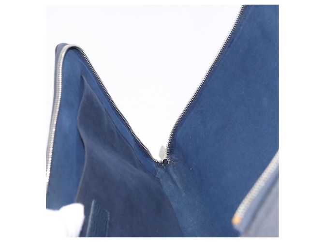 LOUIS VUITTON Borsa Pochette Jules GM Pelle Taurillon Navy M68235 Auth 196665A Blu navy - vista 19